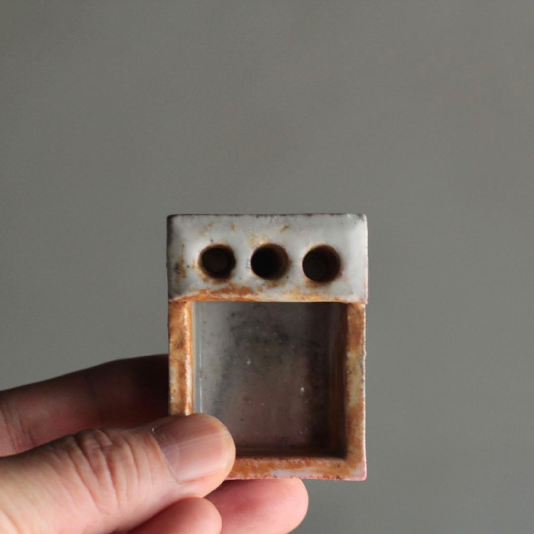 とろとろ肌 小さな 白磁 筆洗 古道具 アンティーク