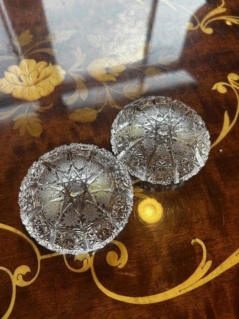 【レア】ボヘミアクリスタル　灰皿　500PK　２点セット