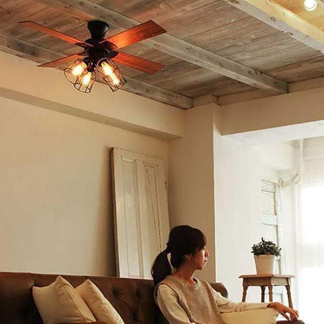 新品☆ヴィンテージ風シーリングファンライトJE-CF001V☆Q438