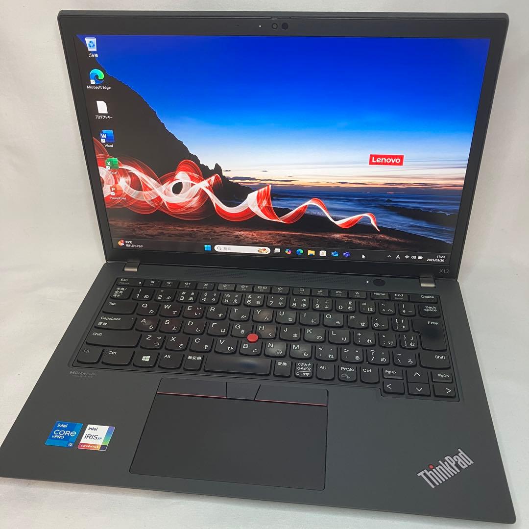 美品 ThinkPad X13 Gen2 第11世代 i5 8GB WUXGA