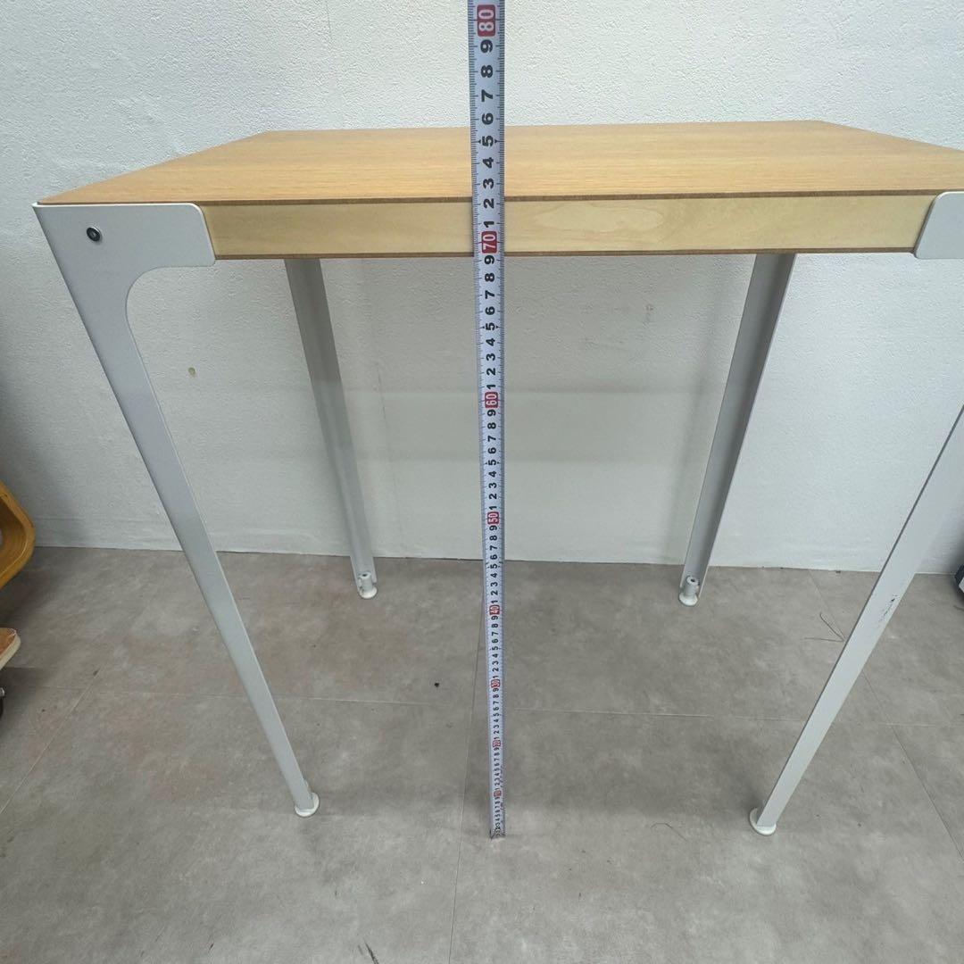 無印良品 MUJI スチール脚木製デスク オーク突板 中古品 nk01