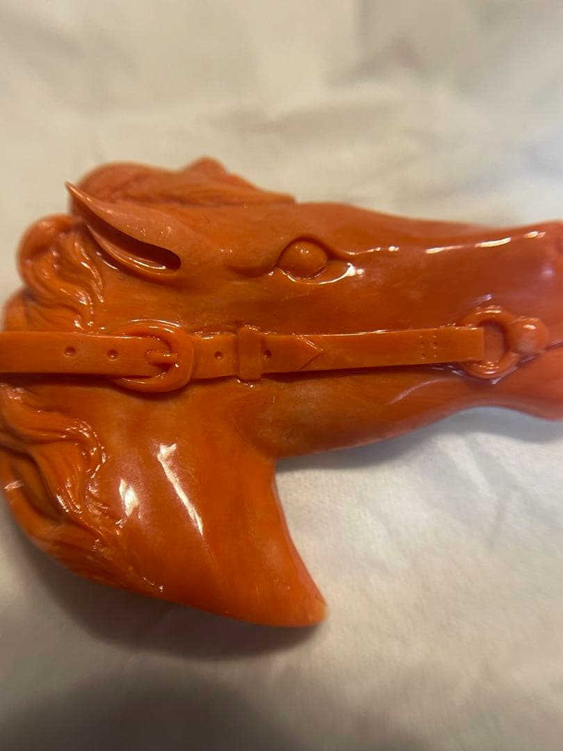 K18 ももサンゴ　馬モチーフ