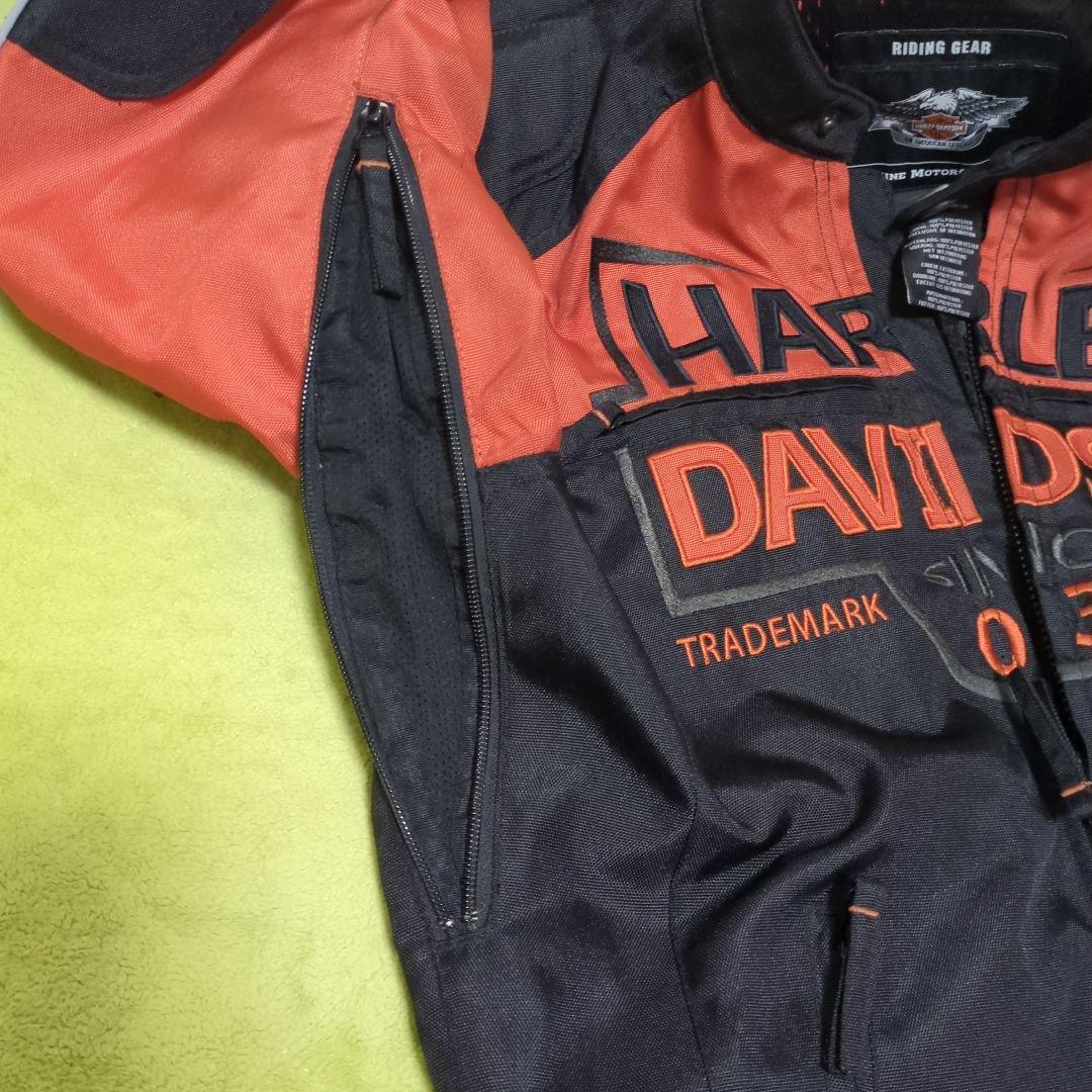 HARLEY-DAVIDSON ジャケット ブラック/オレンジ