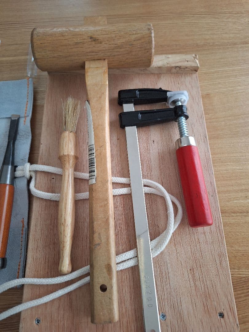 美品　彫刻刀　木彫