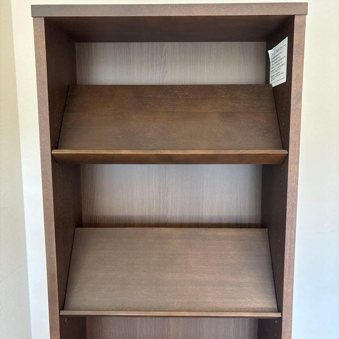 本日まで　無印良品 木製シェルフ 本棚　可動式棚　ダークブラウン
