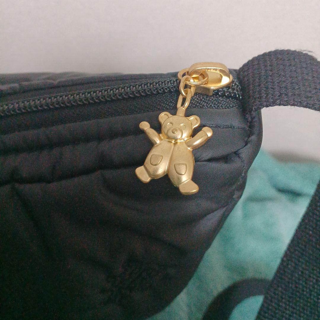 美品FEILER ブラックハイジ ハーフムーン ショルダーバッグ