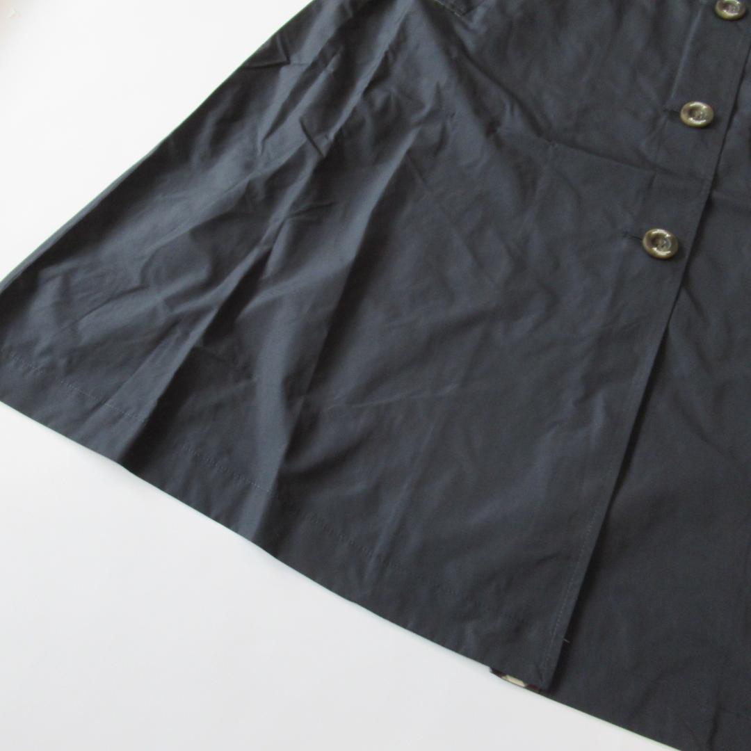 アクアスキュータム未使用ネイビー トレンチデザイン レインコート L 2/2