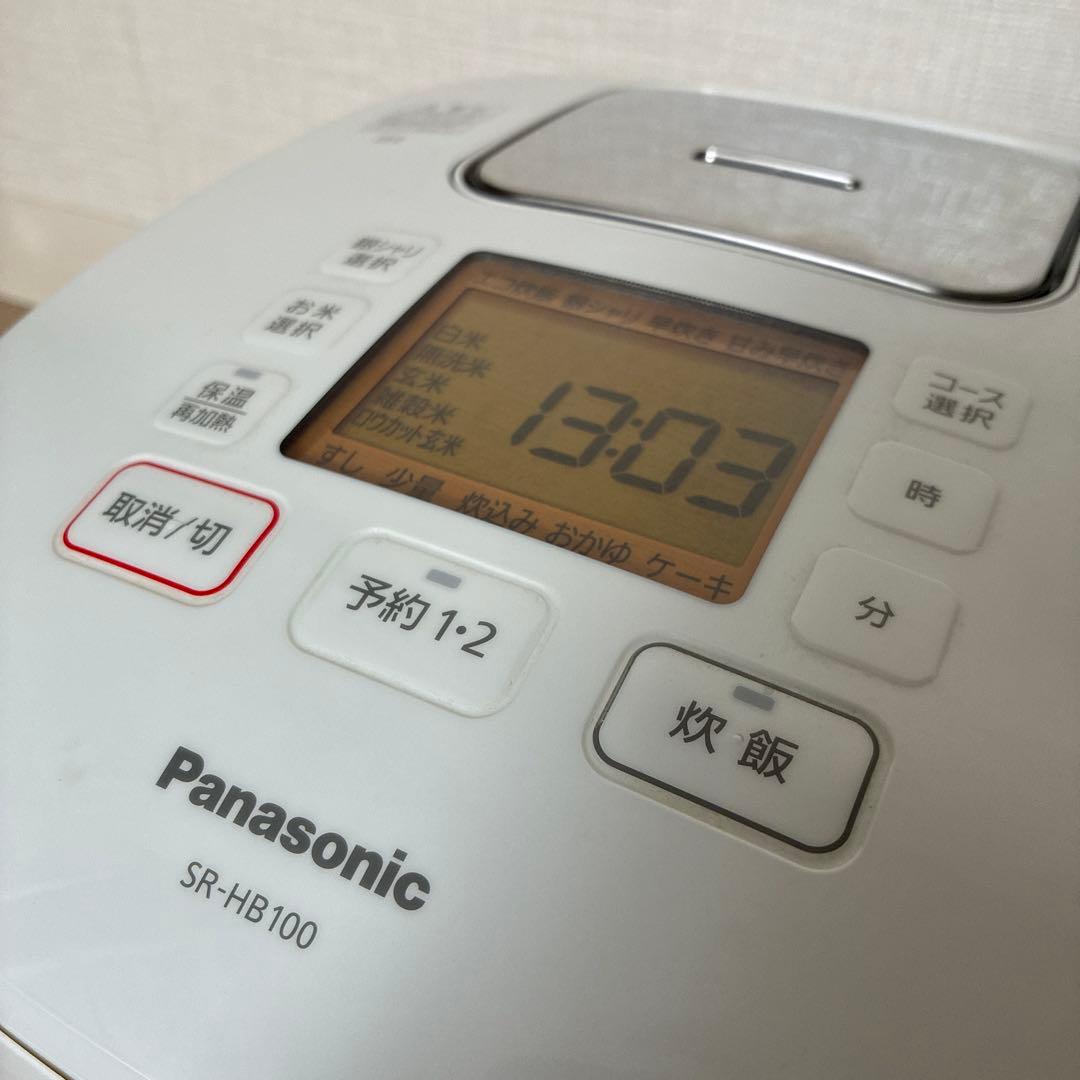 パナソニック Panasonic 炊飯器 白 SR-HB 100