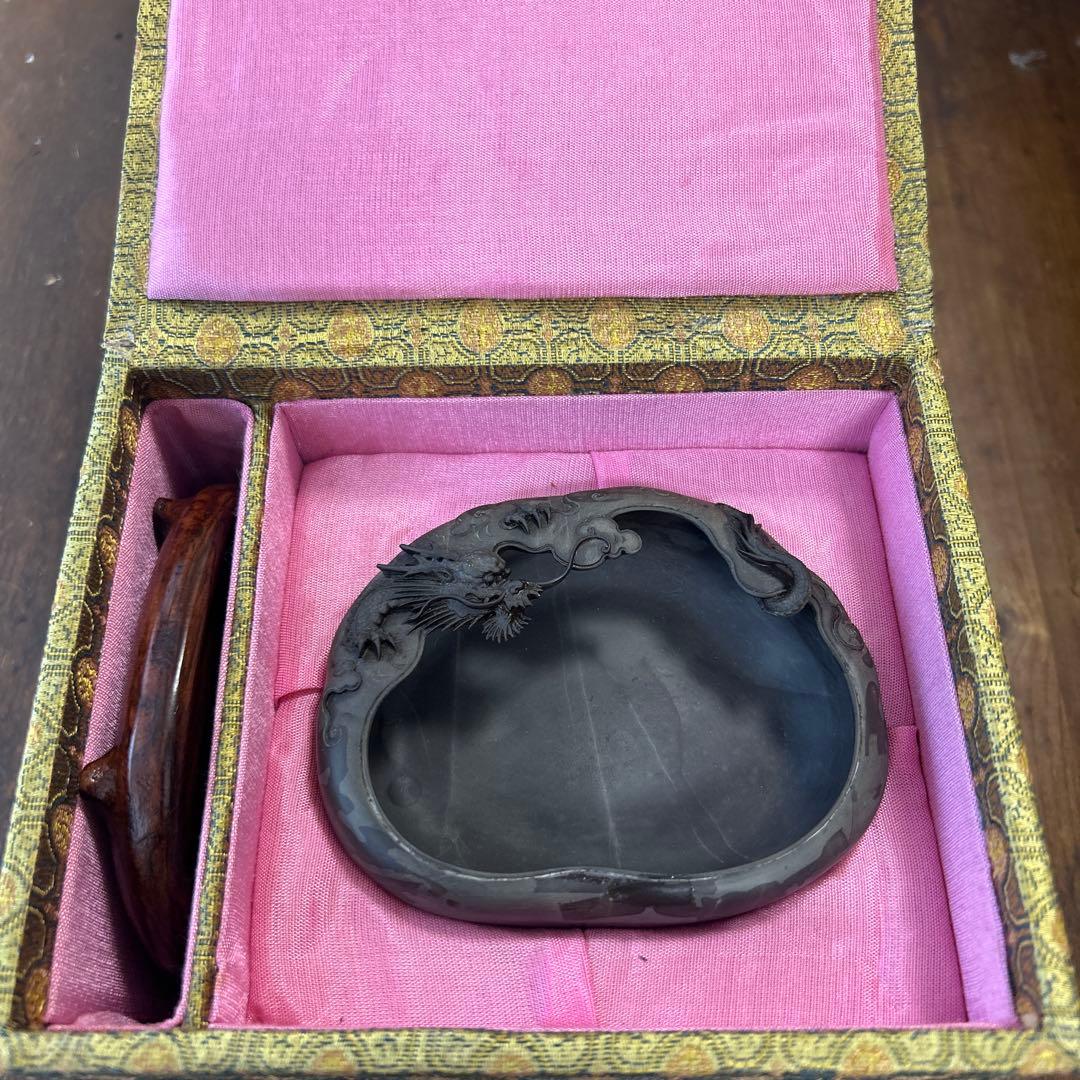 7*7様 書道 硯 老坑水盂雲龍型　美術品　芸術品　骨董品　工芸品　最高級　逸品