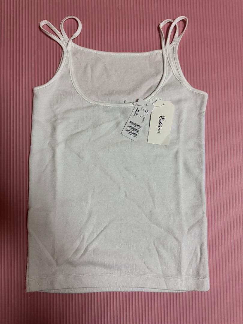 【新品未使用】トゥモローランド　エディション　キャミソール3枚セット（黒・白）