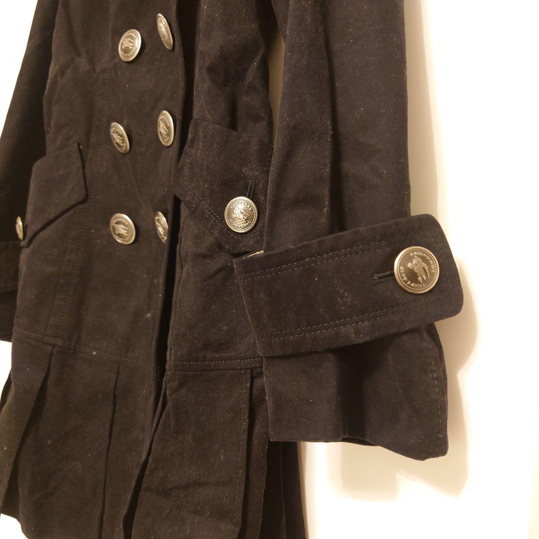 ✨BURBERRYBLUELABEL✨大きなメタルボタンのダブルコート✨美品✨