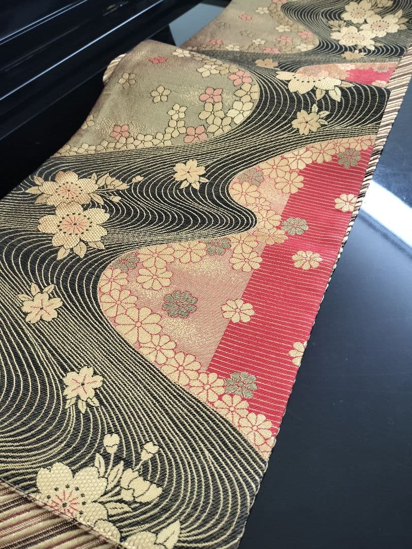 A903★高級‼️全通‼️ひな祭り‼️テーブルランナー2m11cm　リバーシブル