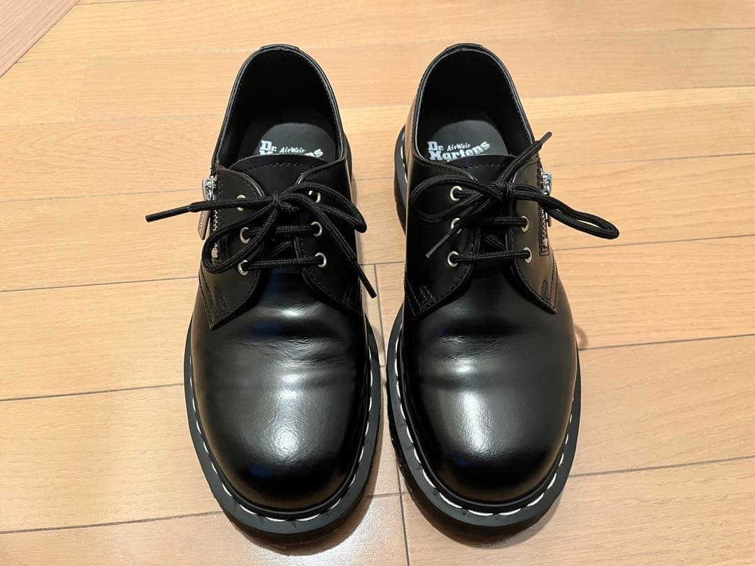 ドクターマーチン 1461 ジップ ホワイトステッチ 3 ホール シューズ
