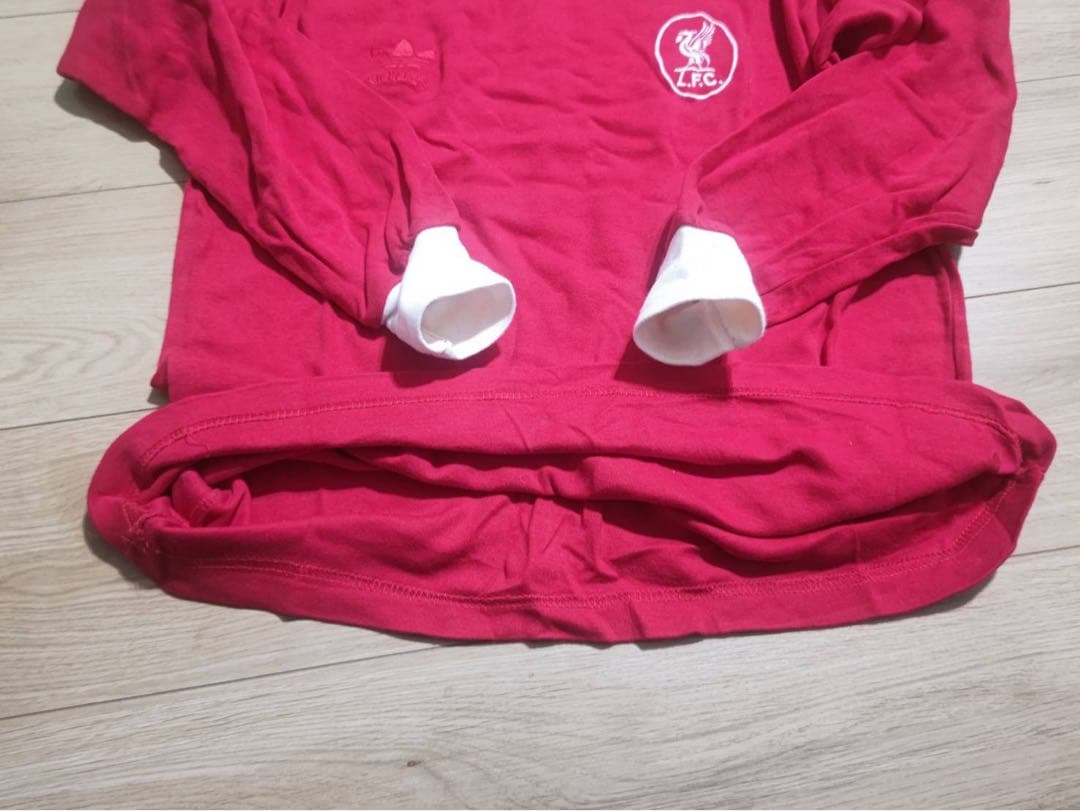激レア！リバプールFC60年代レプリカ長袖ユニフォーム 旧ロゴadidas復刻