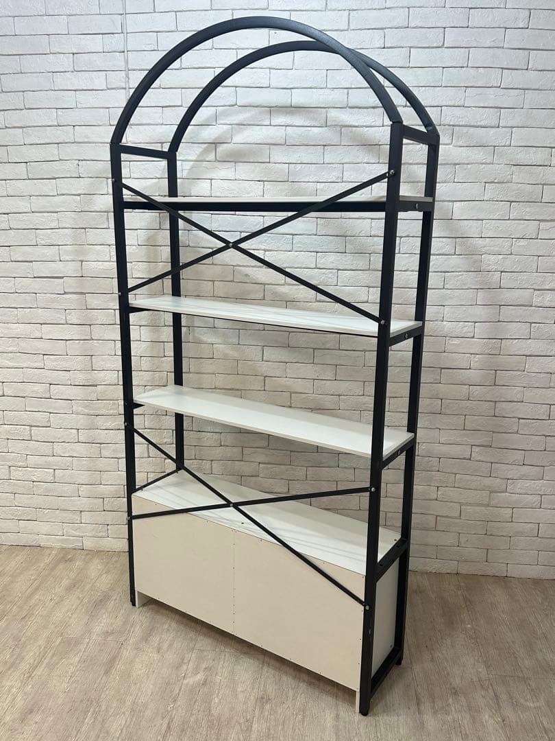 ① 【東京都内23区配送無料】陳列棚　キャビネット　ディスプレイ　サロン　什器