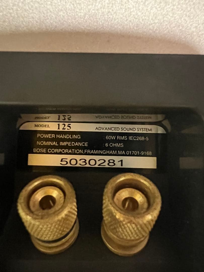 値下げBose スピーカー モデル125 モンスタースピーカーケーブル付属