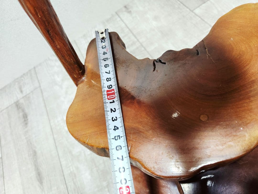 天然木 三段 飾り台 花台 和室 茶室 レトロ アンティーク