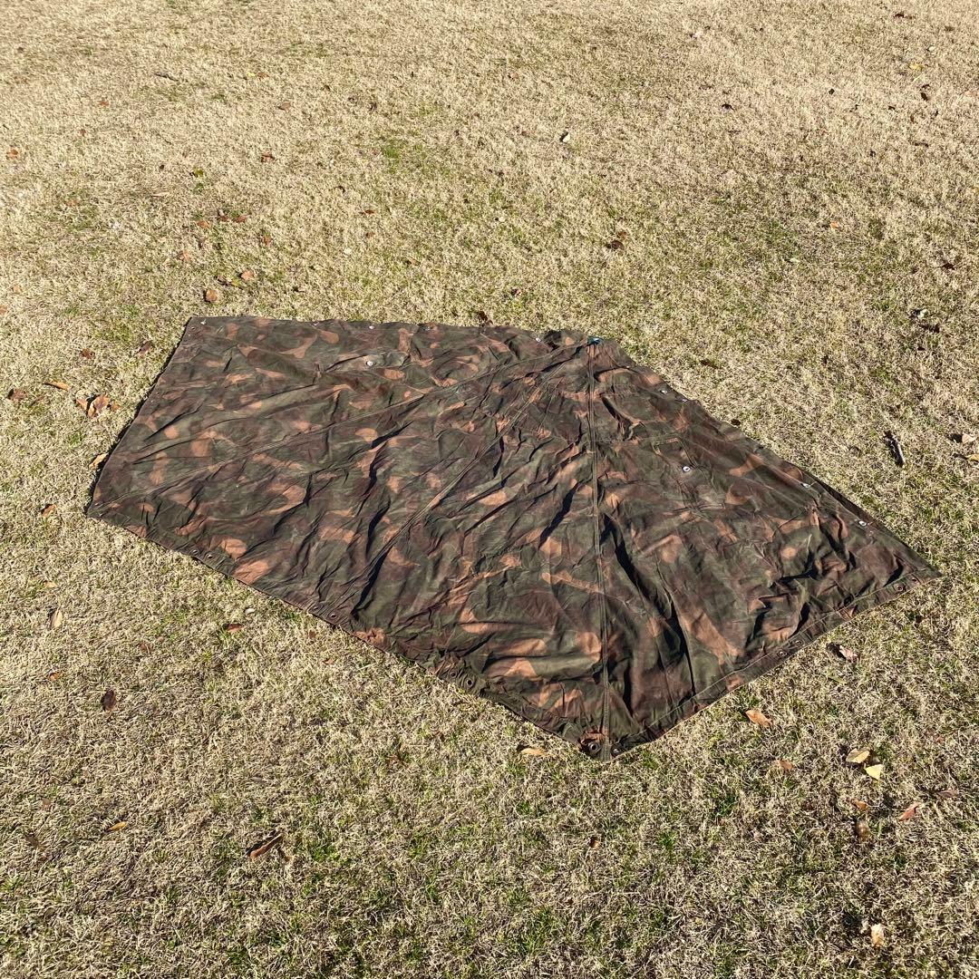 ハンガリー軍幕②　ポンチョ　２枚　ポール・ペグセット　 ワンポールテント