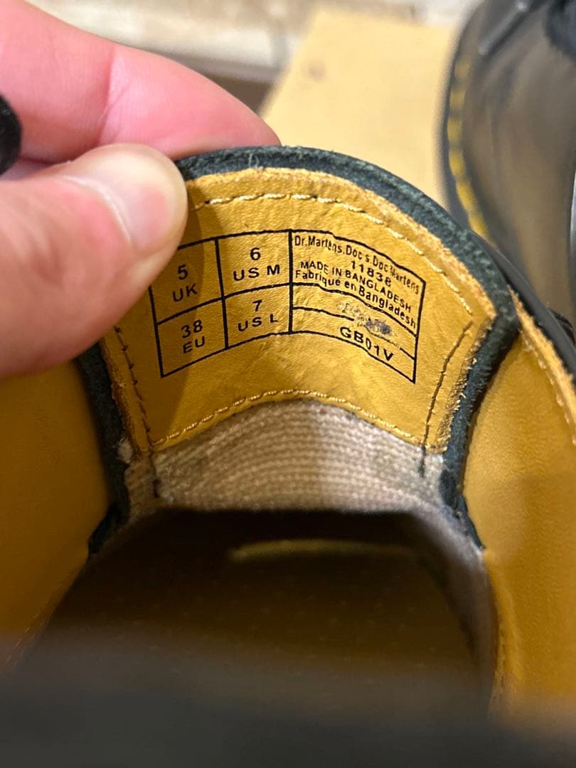 【良品・箱付】Dr.Martens 1461 3ホール 24cm(UK5)