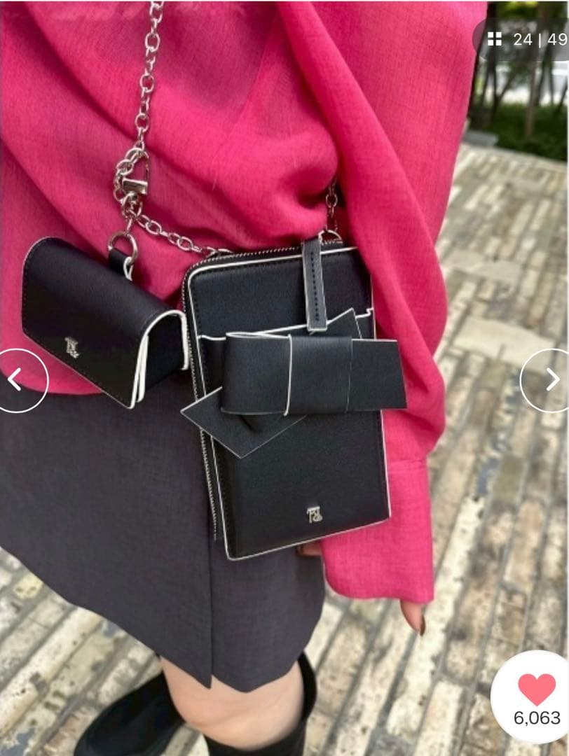 FRAY I.D ルエル　リボンマルチショルダー　スマホケース　ショルダー