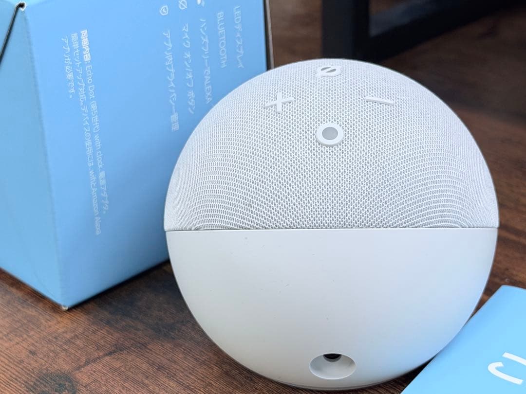 【美品】Echo Dot with Clock 第5世代 時計付き グレーシャー