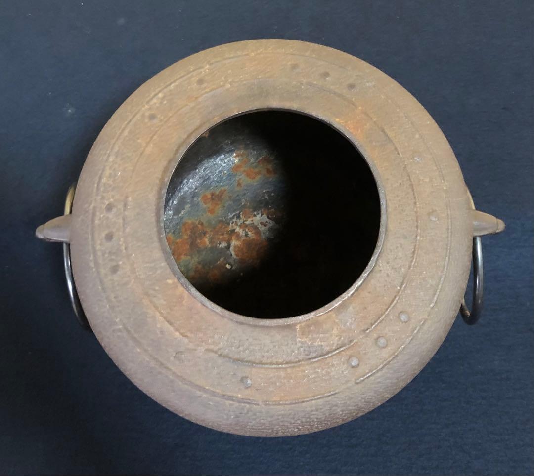 《R》茶道具 萬代屋釜 鐶 釜師 高橋敬典 作歴 共箱 260128く2