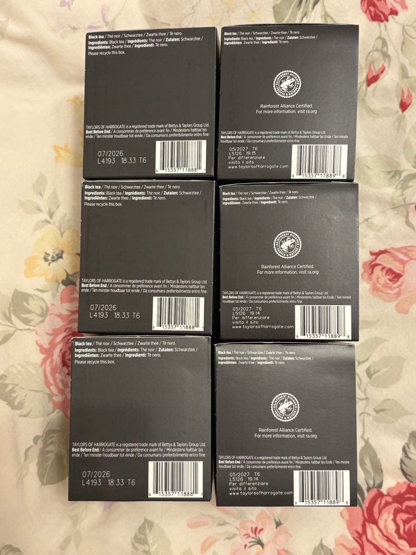 Taylorsスコティッシュブレックファスト　アフタヌーンダージリン20個入6箱