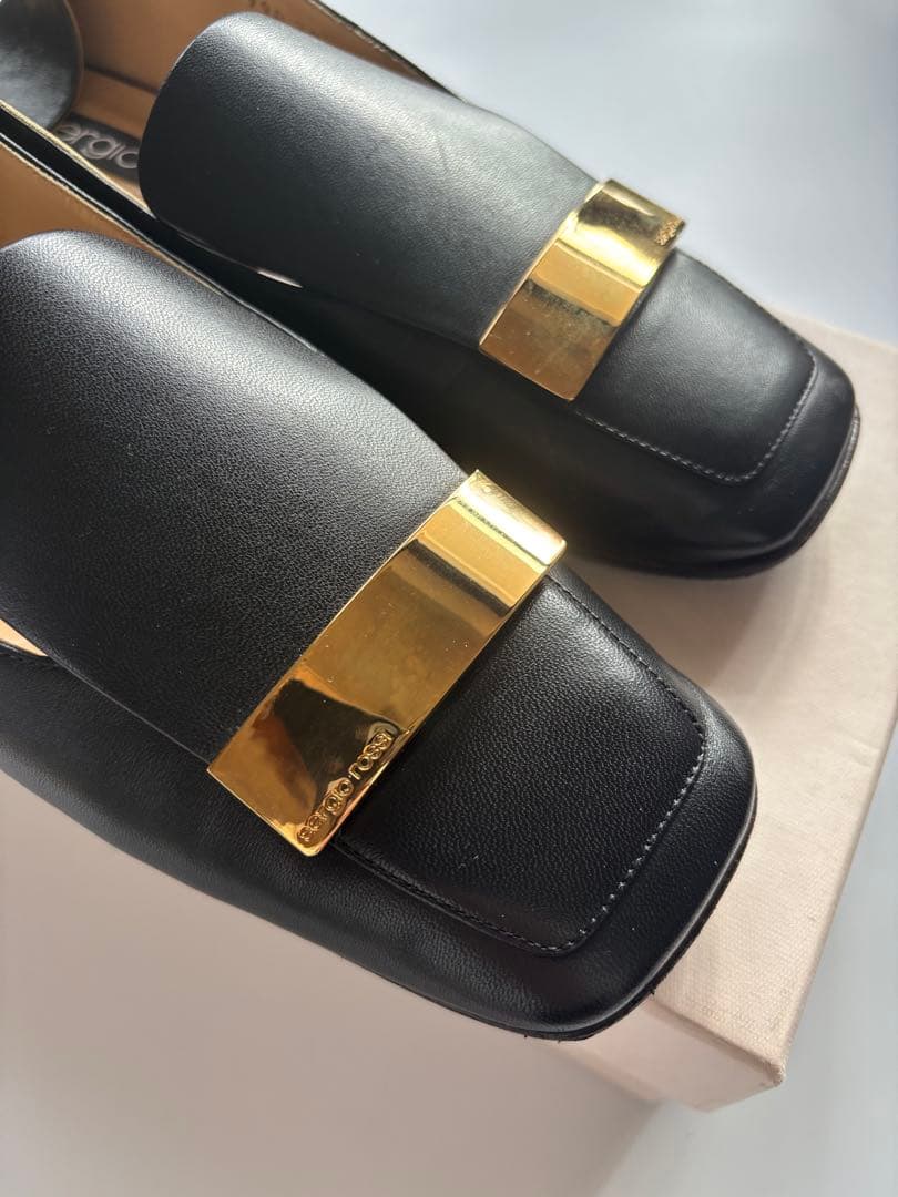 Sergio Rossi セルジオロッシ SR1 プレート　フラットシューズ38