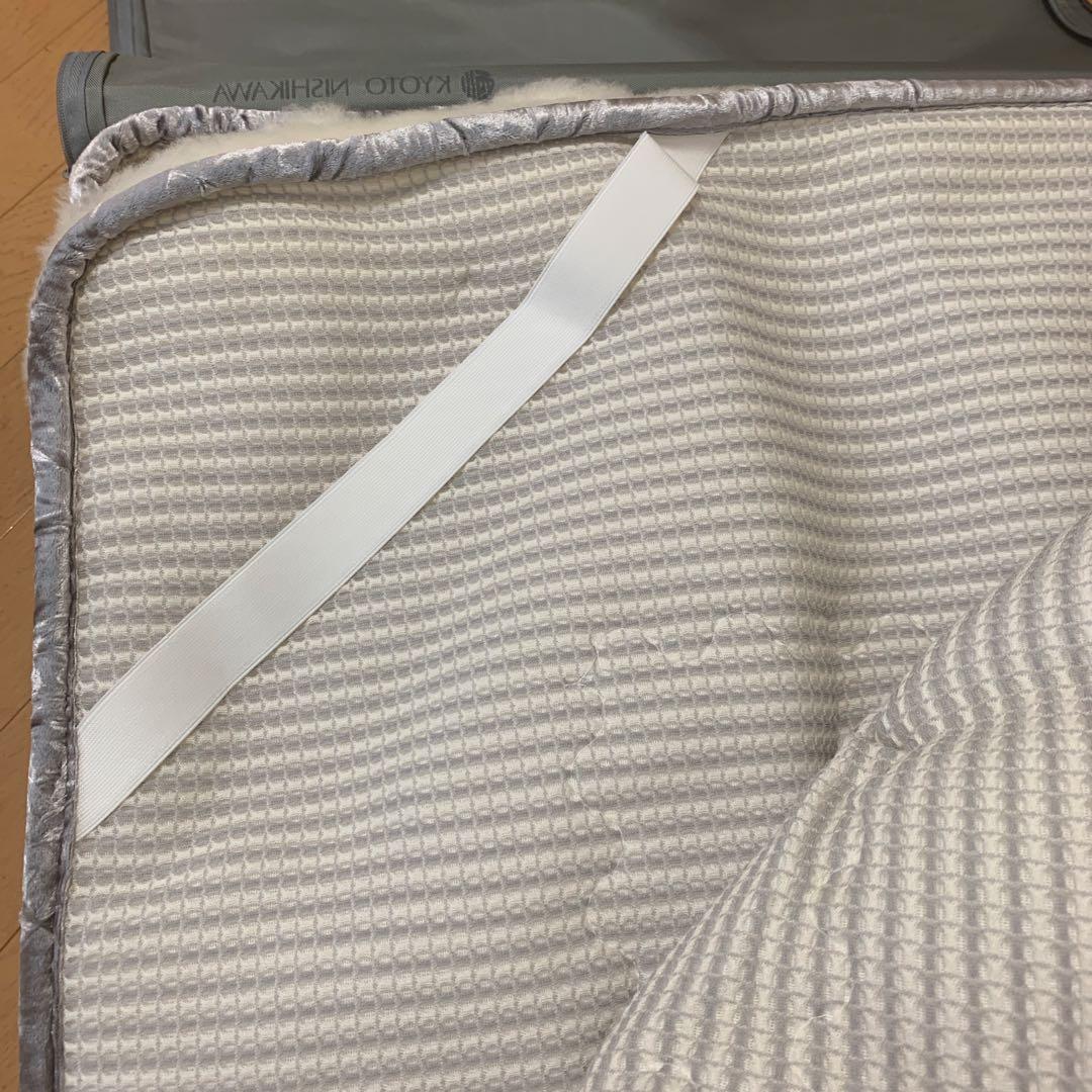 京都西川 ローズメリノ毛布ミンク 敷きパッド ダブル