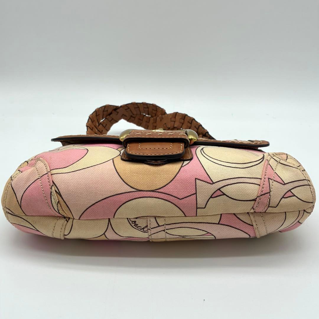 希少 COACH コーチ　マルチカラー　ワンショルダーバッグ　ソーホー