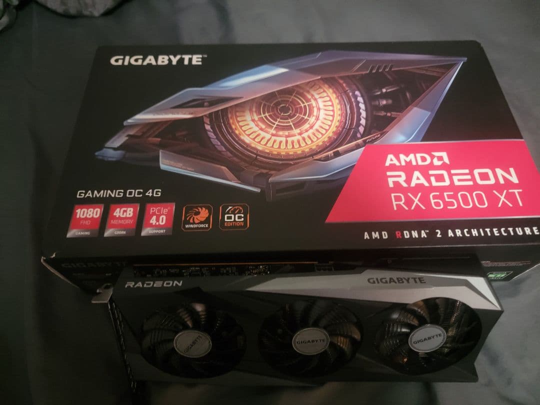 グラフィックボード・グラボ・ビデオカード GIGABYTE Radeon RX 6500 XT 4GB
