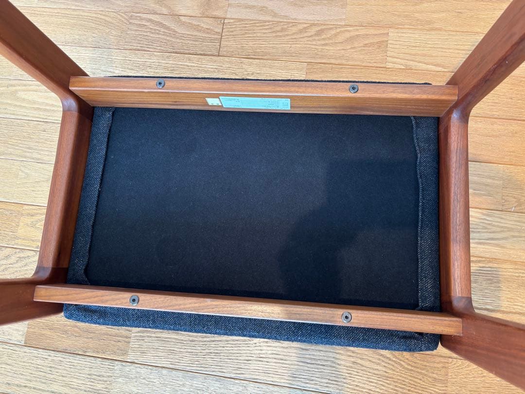 ナガノインテリア スツールLC007 ウォールナット無垢オットマン