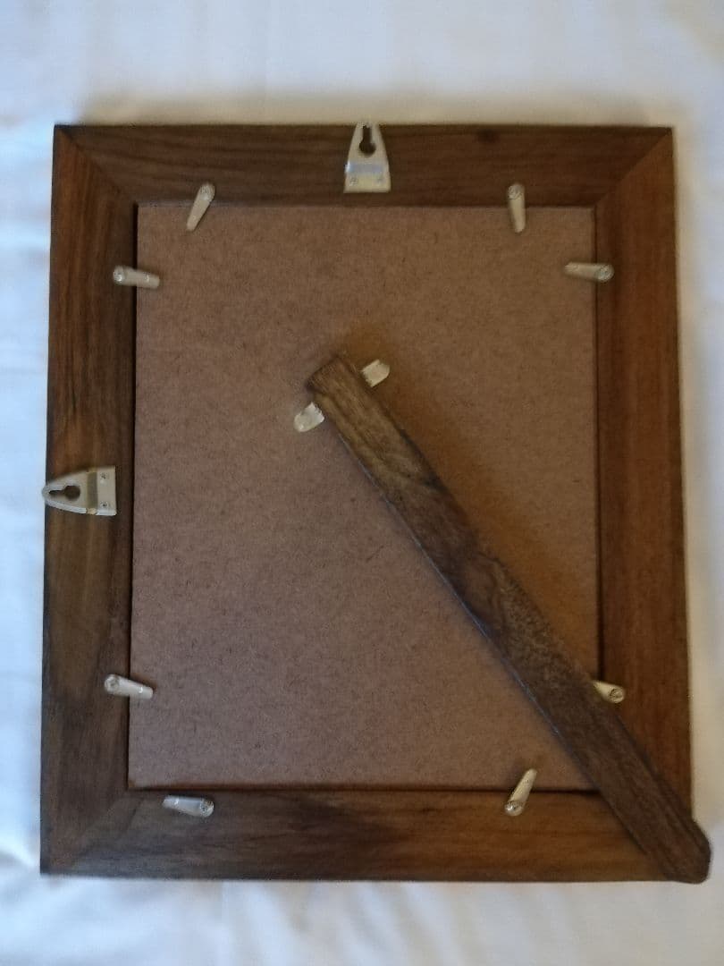 アジアン雑貨　ウッディーミラー　鏡　木材　壁掛け　スタンド木製