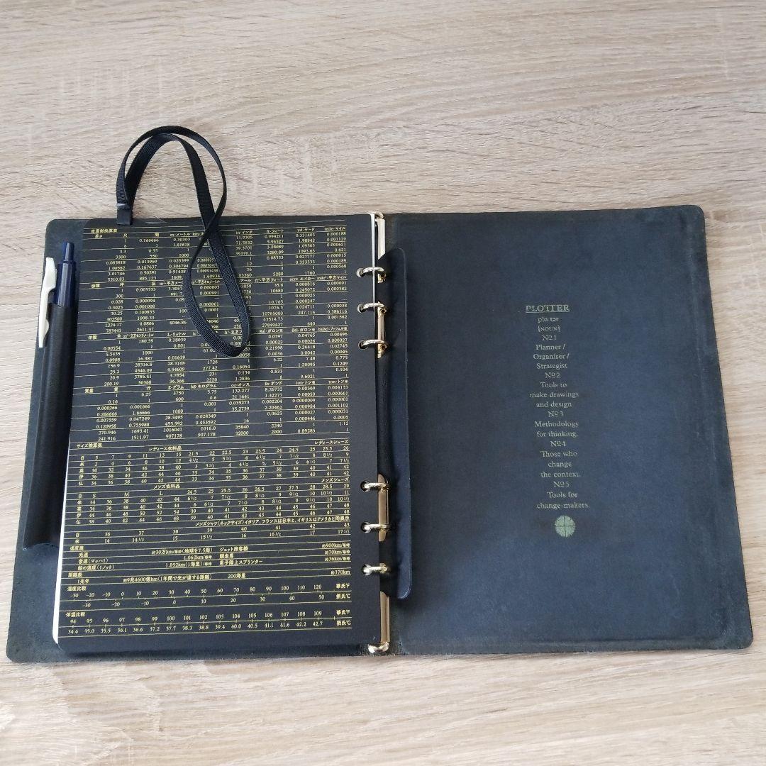 PLOTTERA プロッター A5 プエブロ ネイビー 金リング