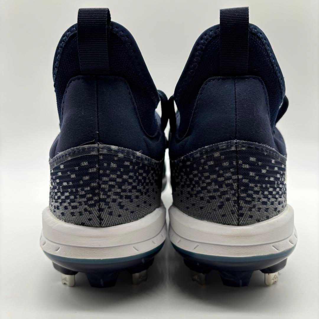 adidas 野球 スパイク ネイビー 紺 金具 27.5㎝ ミドルカット