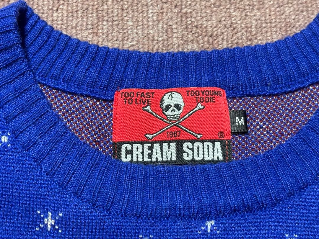 クリームソーダ セーター M 音符 50s ロカビリー