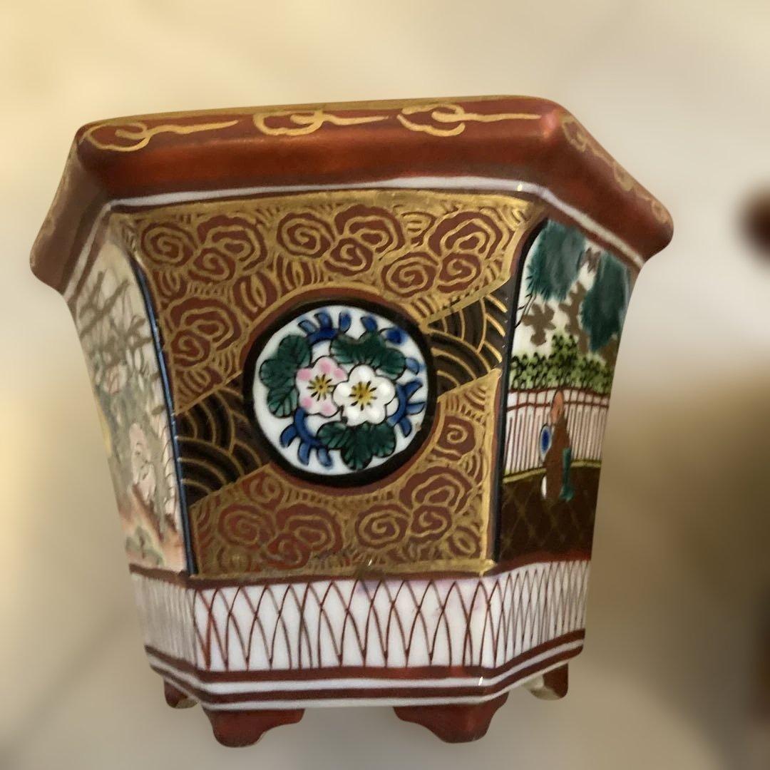 九谷焼　庄三　植木鉢3個セット