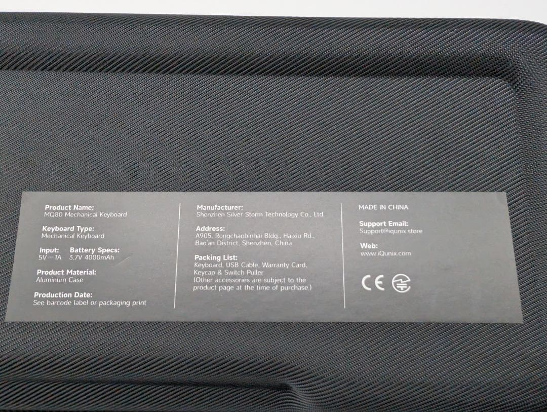 IQUNIX MQ80 ロープロファイル キーボード