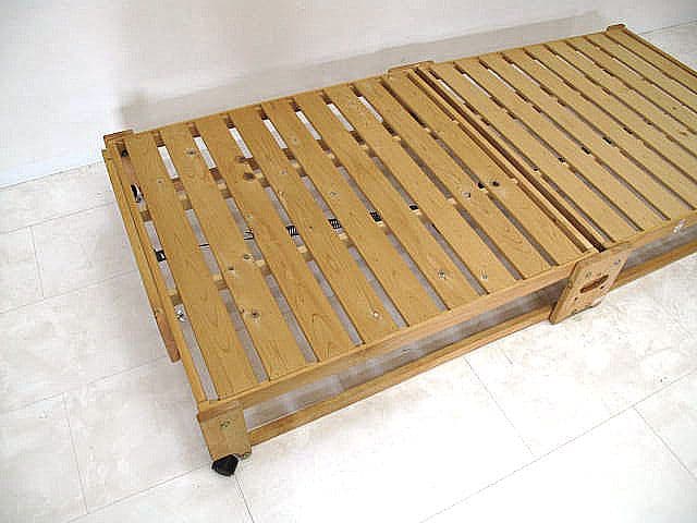 中居木工 折りたたみすのこベッド シングル 日本製 天然木 国産 折畳みベッド