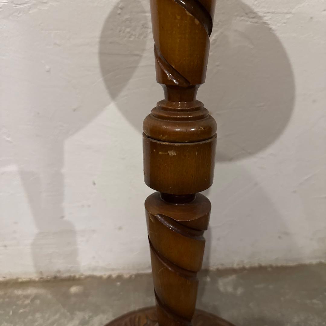 年末年始saleヴィンテージ　木製サイドテーブル　ラウンド　花台