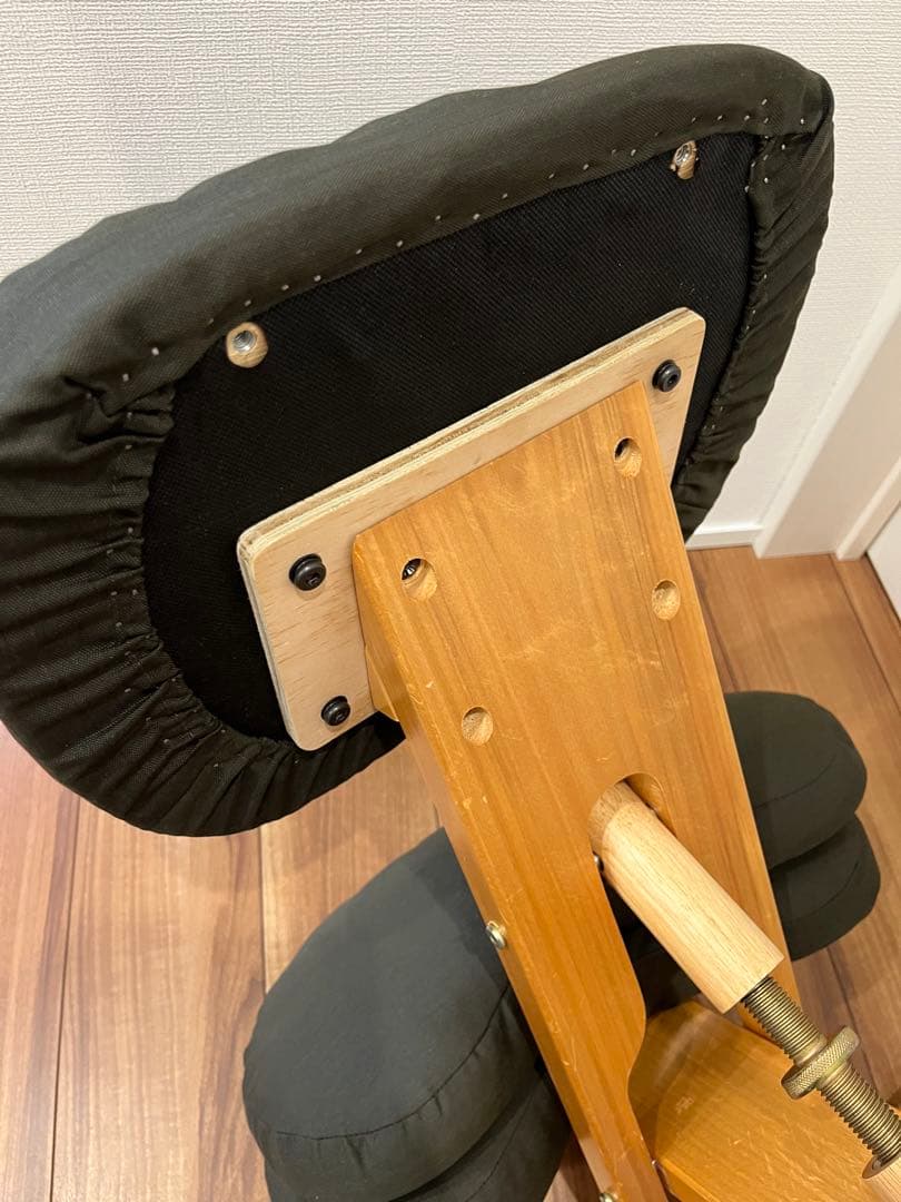 座面新品貼り替え済み！宮武製作所プロポーションチェアキッズCH-889CK濃緑