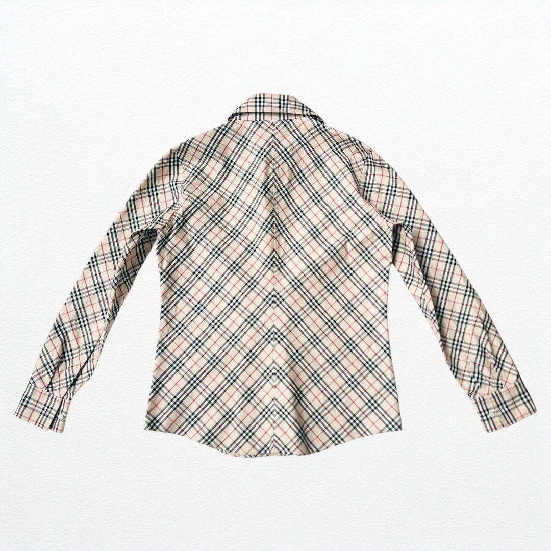 ✳︎バーバリー✳︎ ノバチェック シャツ ロゴ刺繍 40