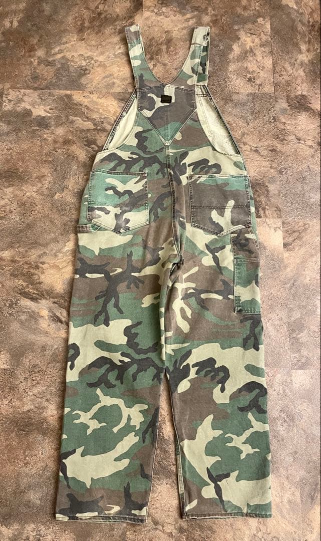 80s LIBERTY ヴィンテージ カモフラ オーバーオール W40程 迷彩