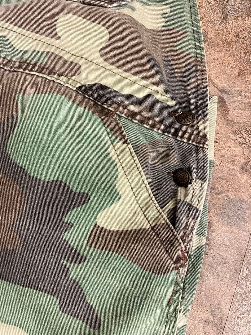 80s LIBERTY ヴィンテージ カモフラ オーバーオール W40程 迷彩