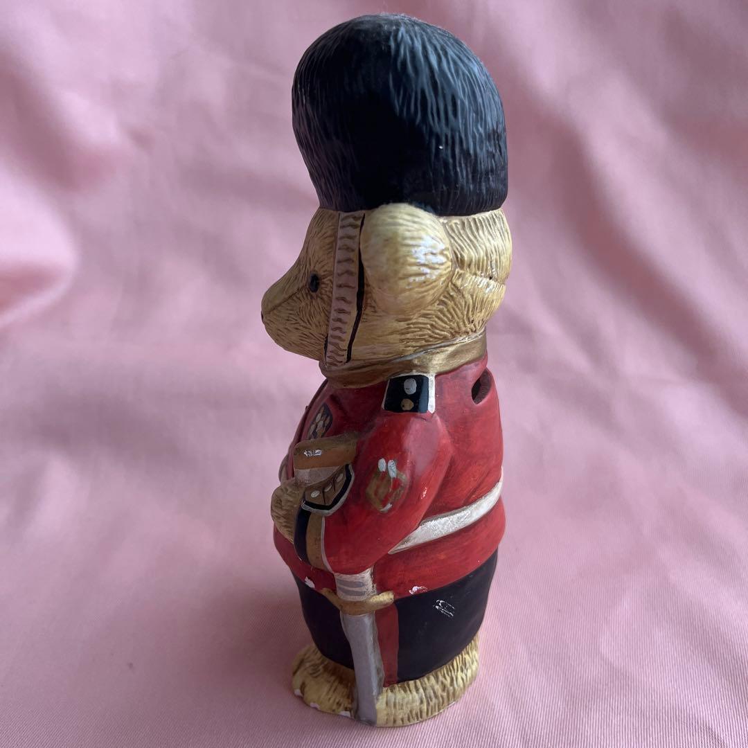 加藤工芸　KATO KOGEI テディベア　イギリス　兵隊　置物　ハンドプリント