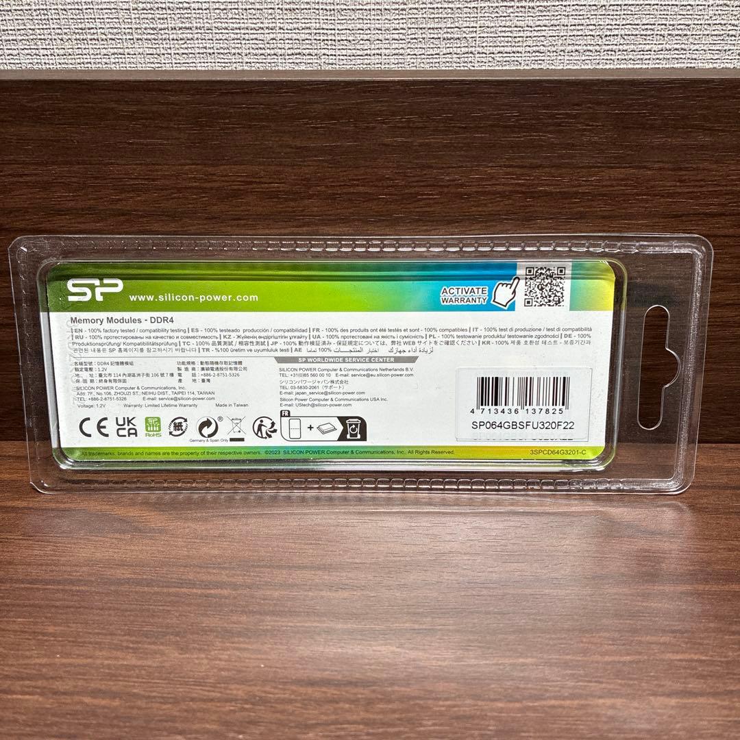 ま*び様 【新品・未開封】64GB DDR4-3200 CL22 32GB×2