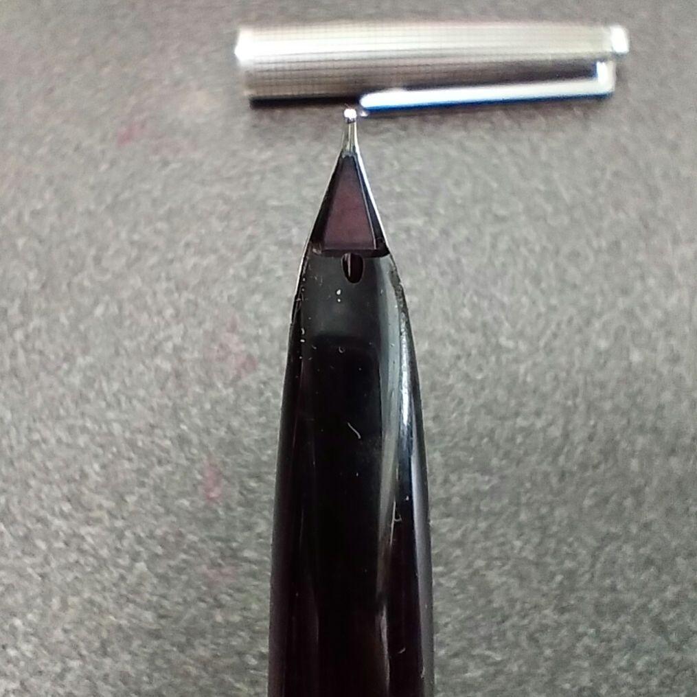 Z04）パイロット カスタム 万年筆 スターリング シルバー 銀製 ペン先18金