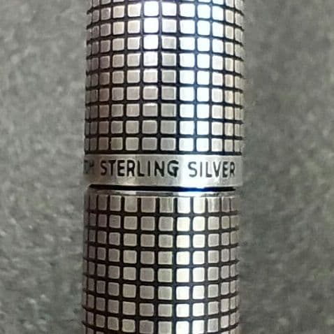 Z04）パイロット カスタム 万年筆 スターリング シルバー 銀製 ペン先18金