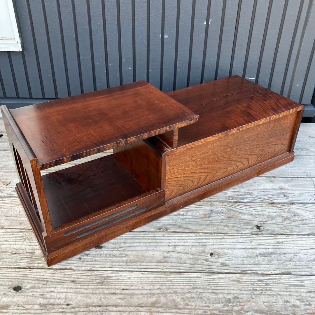 昭和レトロ 和モダン 木製階段箪笥 飾り棚 茶箪笥 サイドボード 古道具 古家具