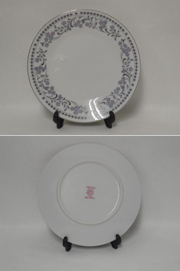 M▽ノリタケ ブルーワルツ プレート ボウル カップ＆ソーサー (38112)